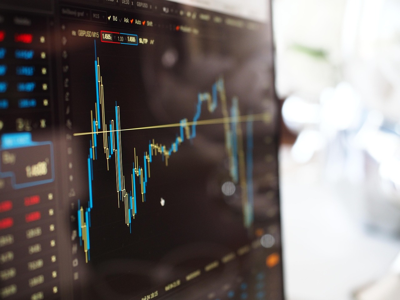 finance line graph
